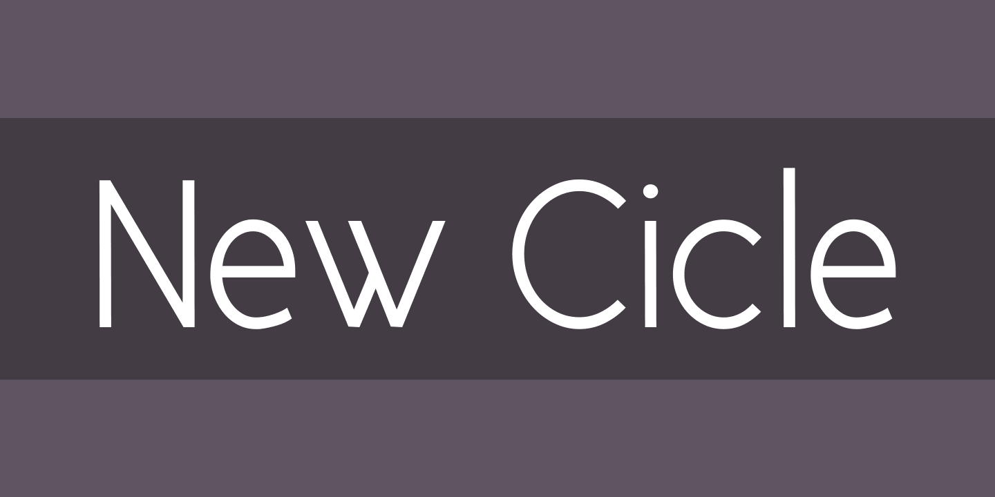 Przykład czcionki New Cicle Gordita Italic